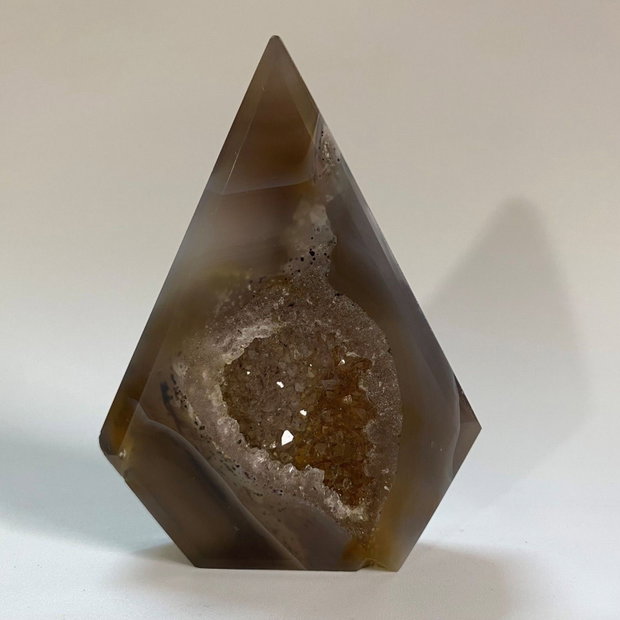 Agat Natural - Sculptura piatra semipretioasa cu geoda