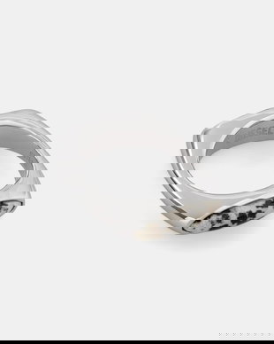 Diesel inel pentru femei, din oțel chirurgical cu jasp