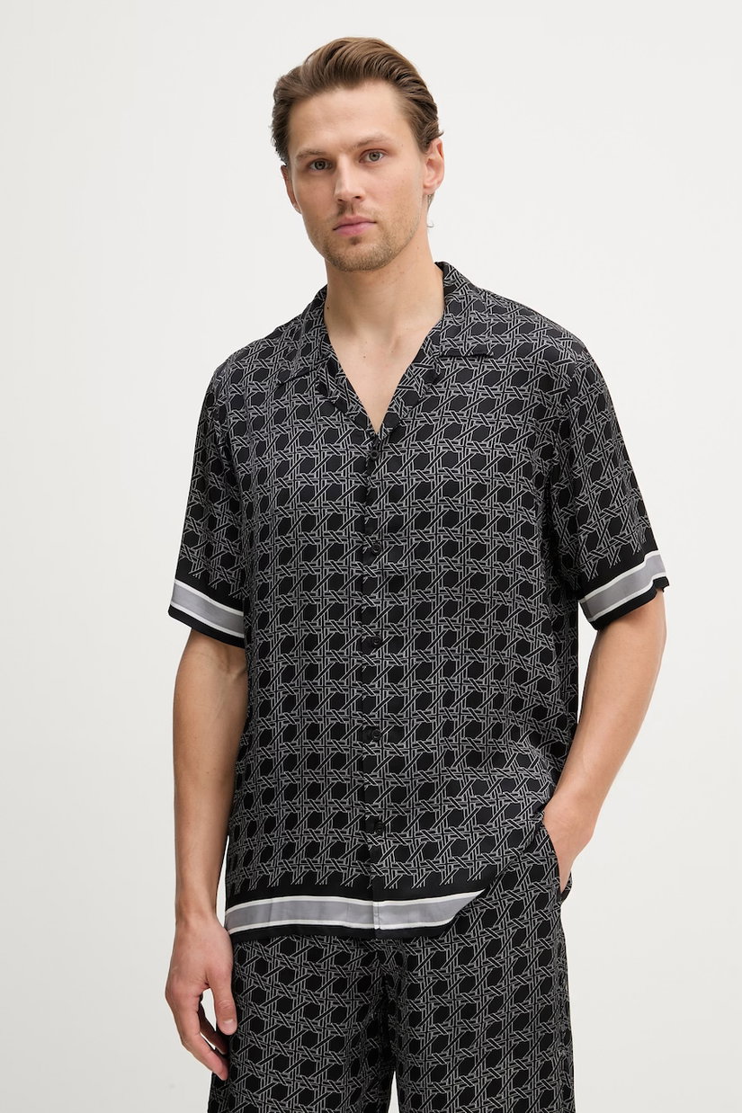 Karl Lagerfeld cămașă bărbătească din vâscoză