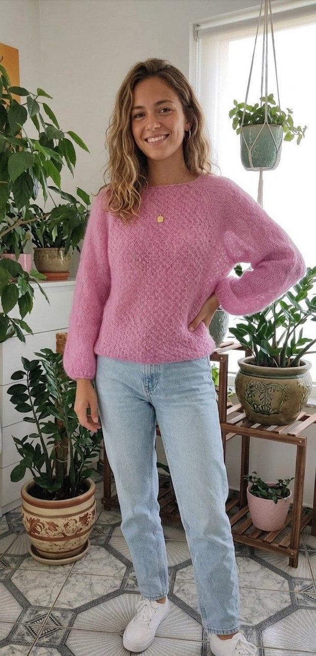 Bluza mohair handmade