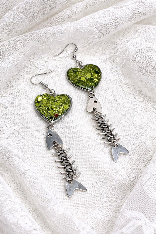 Cercei handmade Fish Bones 02008