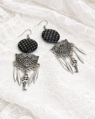 Cercei handmade - bufniță 02009