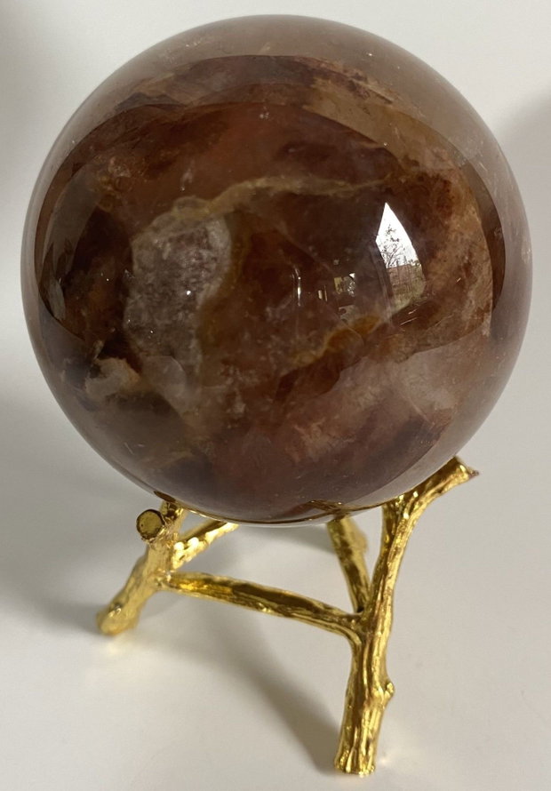Cuart Hematoid Rosu - Sfera din piatra semipretioasa
