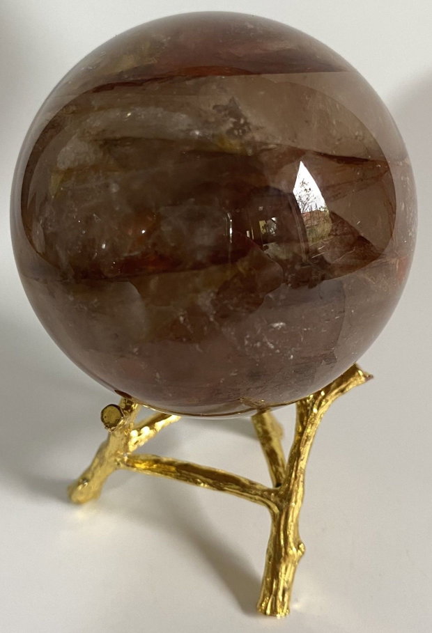 Cuart Hematoid Rosu - Sfera din piatra semipretioasa