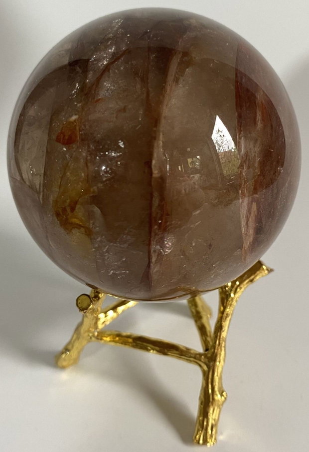 Cuart Hematoid Rosu - Sfera din piatra semipretioasa