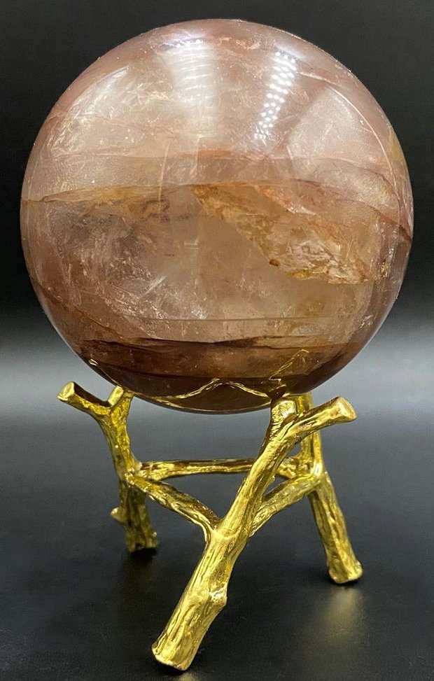 Cuart Hematoid Rosu - Sfera din piatra semipretioasa