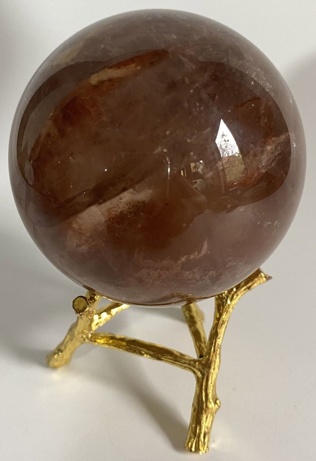 Cuart Hematoid Rosu - Sfera din piatra semipretioasa