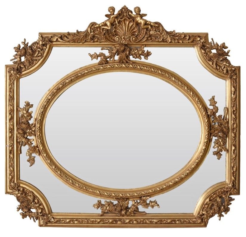 Oglinda monumentala Rococo aurie