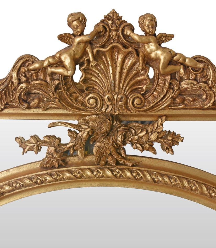 Oglinda monumentala Rococo aurie