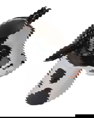 Bust vaca-vaza din ceramica pictata manual