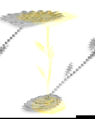 Baie pasarele floare din fier forjat antik white