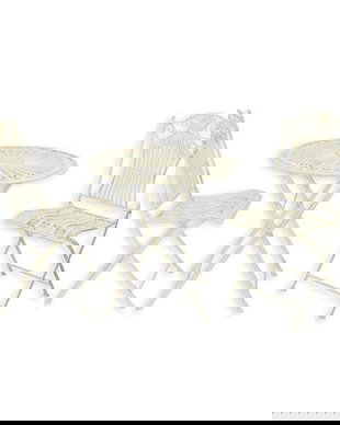 Set mobilier din fier forjat antik white