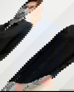 Armani Exchange cămașă de in