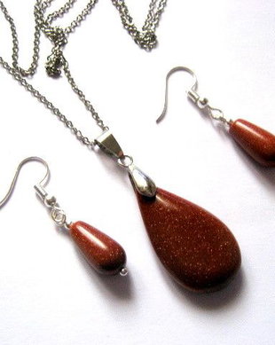 Set bijuterii  cu goldstone 52123