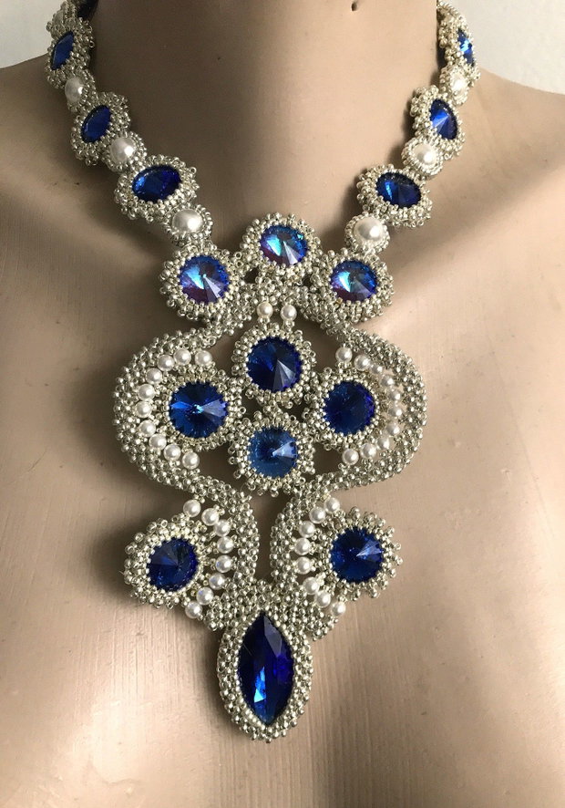 Colier cu multe rivoli Swarovski