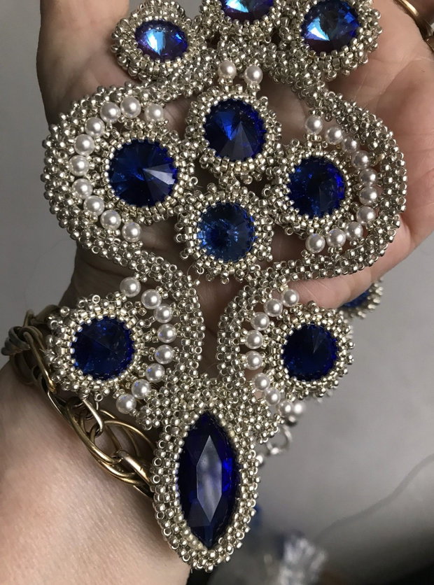 Colier cu multe rivoli Swarovski
