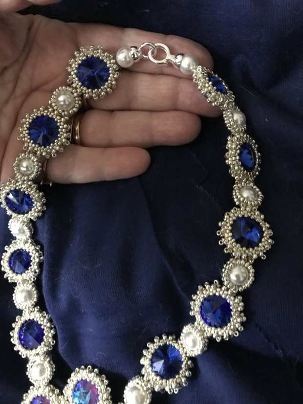 Colier cu multe rivoli Swarovski
