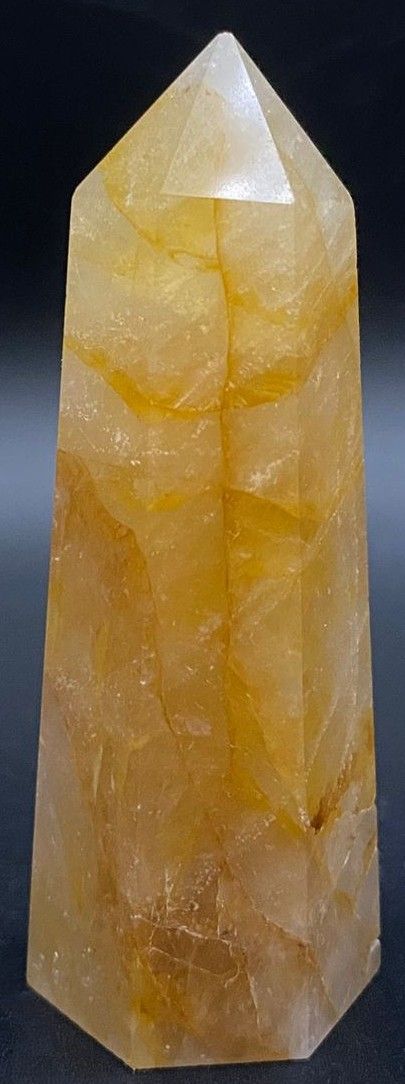 Cuart Hematoid Galben (Vindecatorul Auriu) - Obelisc piatra semipretioasa