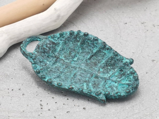Pandantiv cupru verdigris patina P18