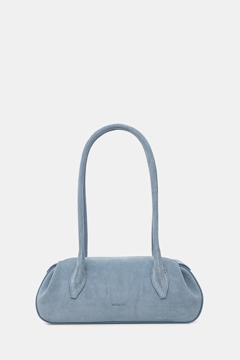 Yuzefi geantă baguette pentru femei, din piele întoarsă OYSTER SHOULDER BAG MINI