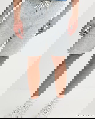 Guess Jeans Pantaloni scurți bărbați cu adaos de in