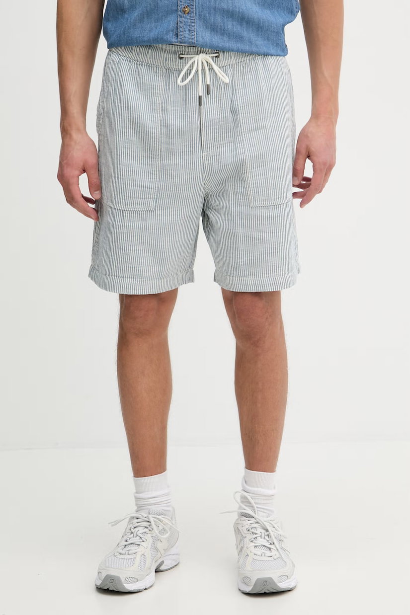 Guess Jeans Pantaloni scurți bărbați cu adaos de in