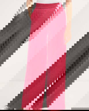 United Colors of Benetton pantaloni de femei din in