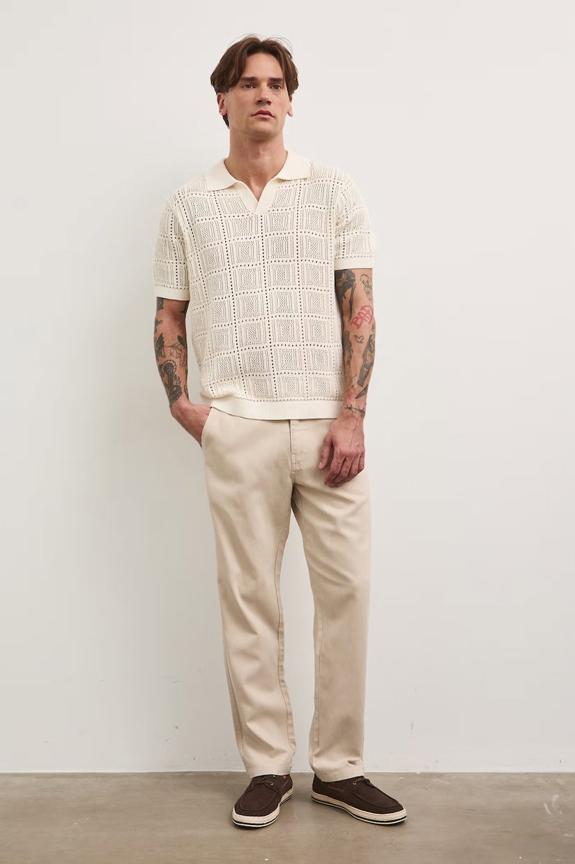 Medicine pantaloni chinos pentru bărbați, cu lyocell