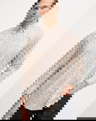 BOSS Orange cămașă pentru bărbați, din bumbac