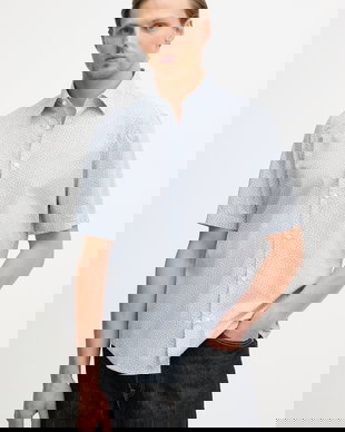 BOSS Orange cămașă pentru bărbați, din bumbac