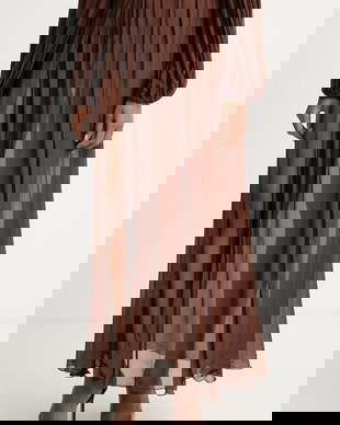 Haveone fustă cu amestec de mătase