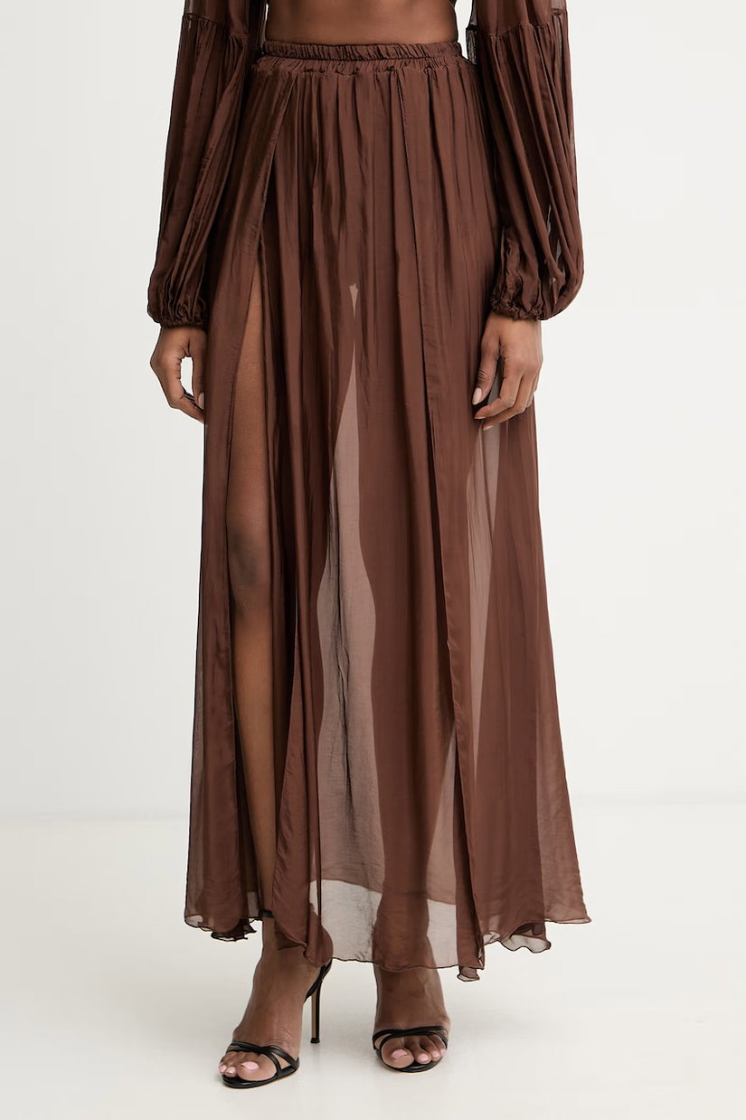 Haveone fustă cu amestec de mătase