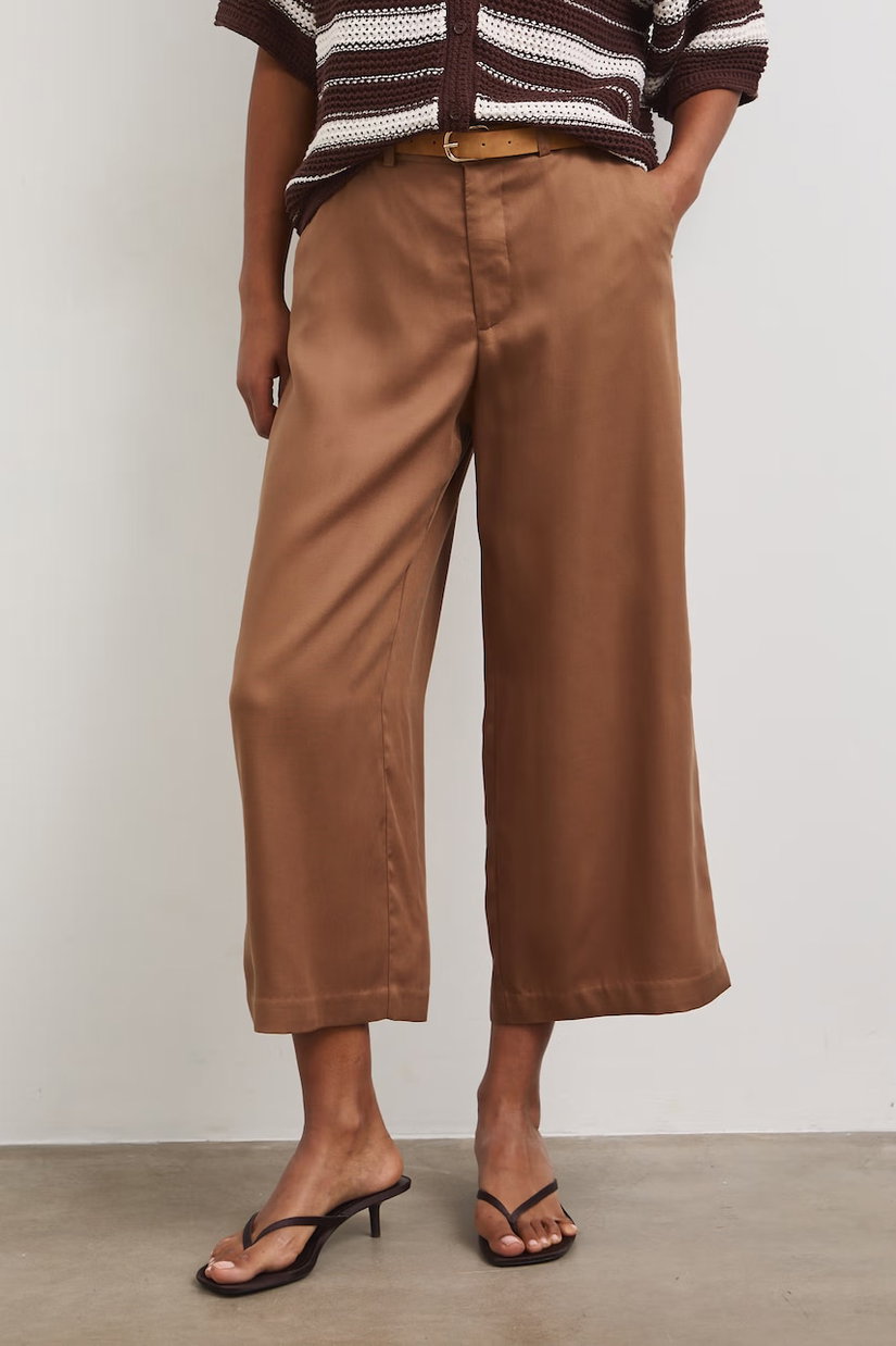 Medicine pantaloni culottes pentru femei, din lyocell
