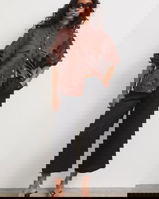 Medicine pantaloni culottes pentru femei, din lyocell