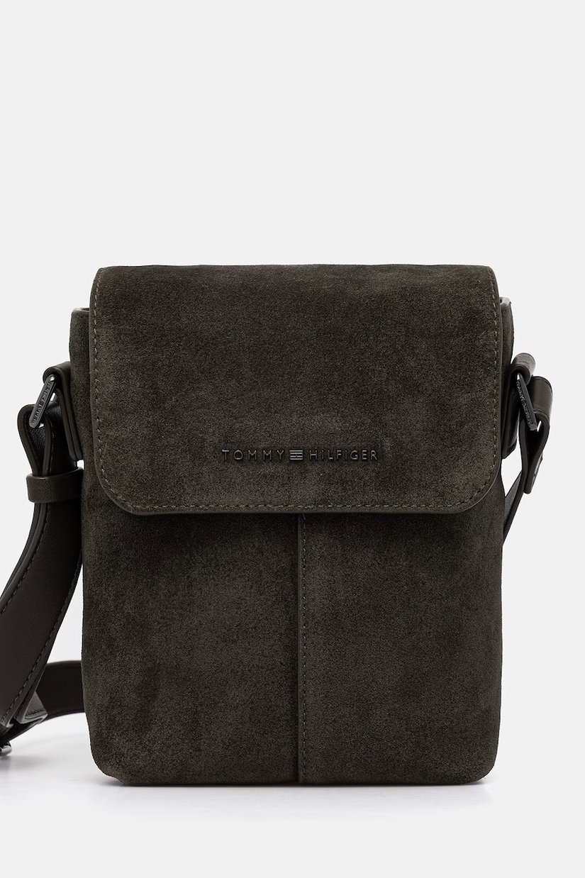 Tommy Hilfiger borsetă pentru bărbați, din piele întoarsă