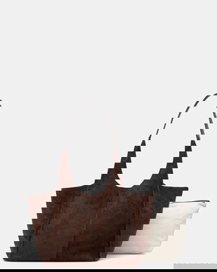 Medicine geantă shopper pentru femei, cu imitație de piele întoarsă