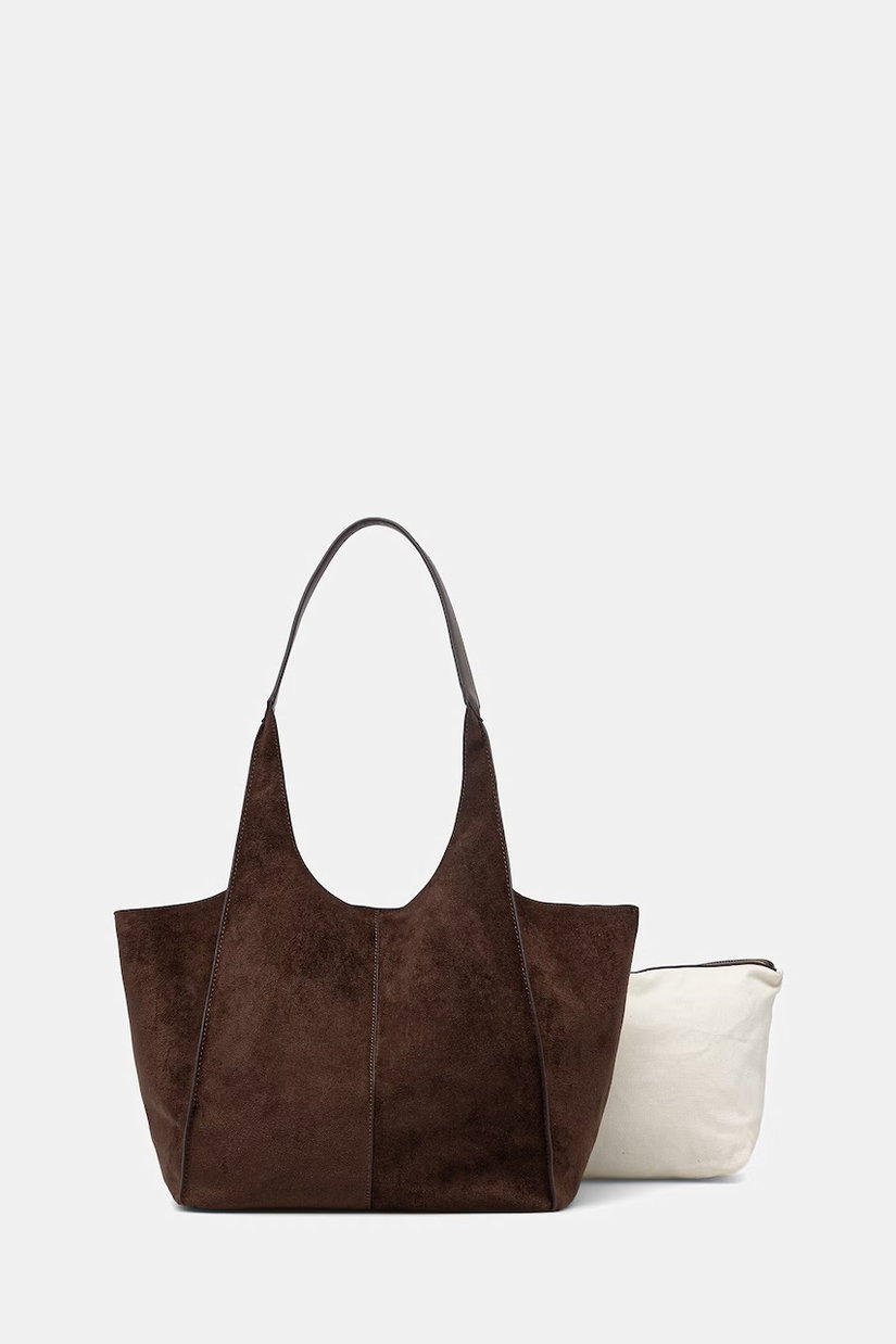 Medicine geantă shopper pentru femei, cu imitație de piele întoarsă