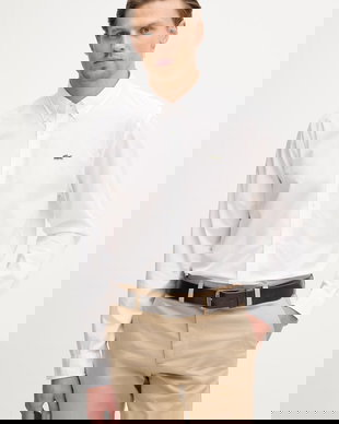 Lacoste cămașă pentru bărbați, din bumbac