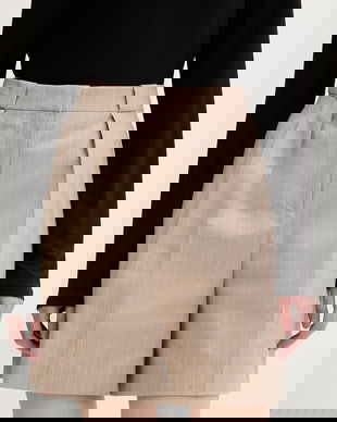 HUGO pantaloni scurți eleganți pentru femei, cu amestec de in Hamonu