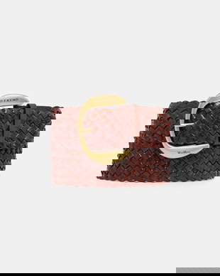 Weekend Max Mara curea împletită pentru femei, din piele AGELO