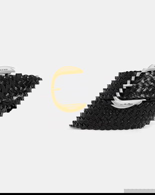 Weekend Max Mara curea împletită pentru femei, din piele AGELO