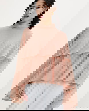 Gestuz bluză cu volane pentru femei