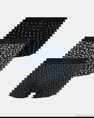 Fila boxeri mulați pentru bărbați, din bumbac cu elastan pachet de 3