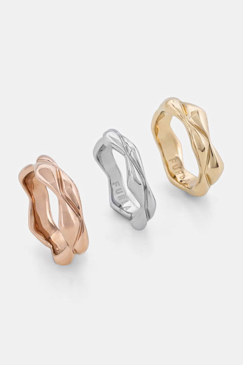 Furla inel pentru femei, din metal pachet de 3