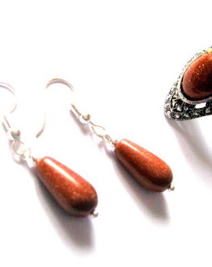 Set bijuterii  cu goldstone 52124
