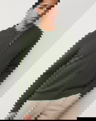 Medicine hanorac cu fermoar pentru bărbați, din bumbac