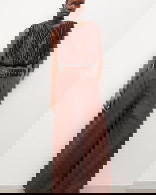 Answear.LAB pantaloni pentru femei, cu lyocell