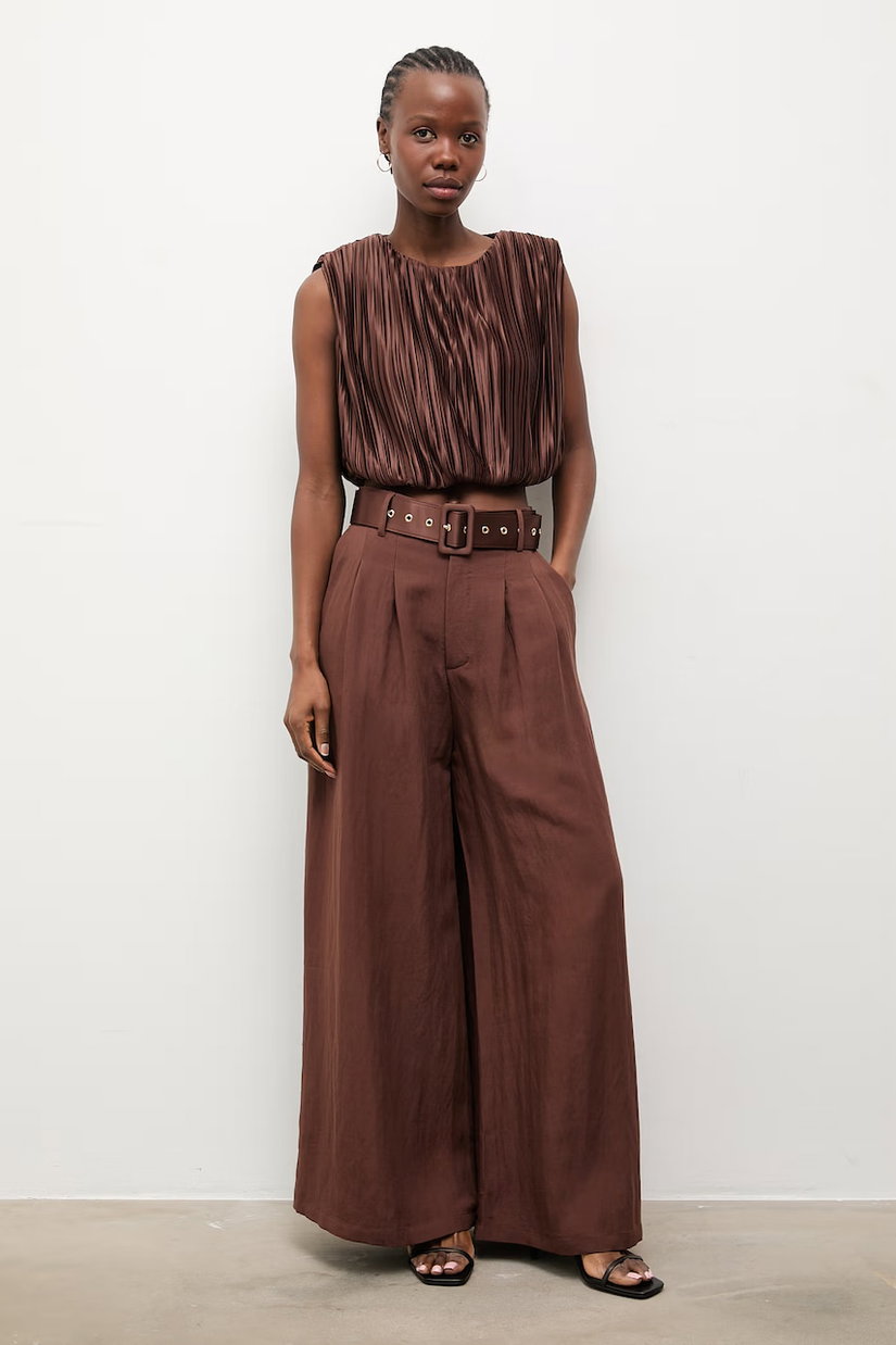 Answear.LAB pantaloni pentru femei, cu lyocell