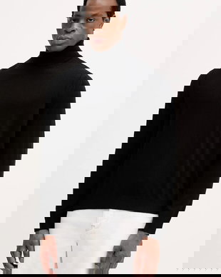 Armani Exchange pulover din amestec de lână