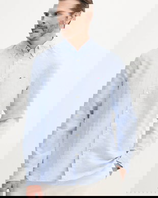 Tommy Hilfiger cămașă din amestec de in